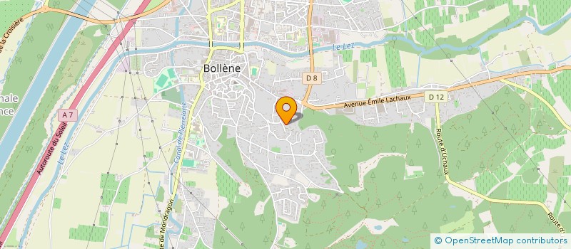 localisation de l'entreprise MADAME FABIENNE MORAUX  BOLLENE