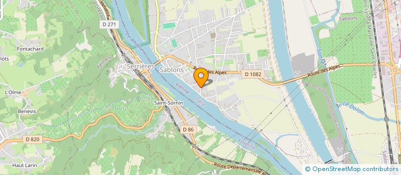 localisation de l'entreprise MADAME FABIENNE MOREAU  SABLONS