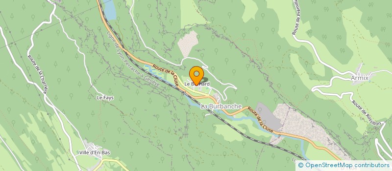 localisation de l'entreprise MADAME FABIENNE MOREL  LA BURBANCHE