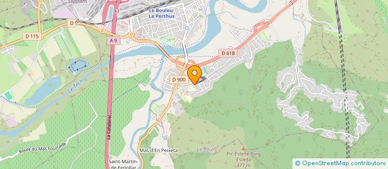 localisation de l'entreprise MADAME FABIENNE MOULIN  LE BOULOU