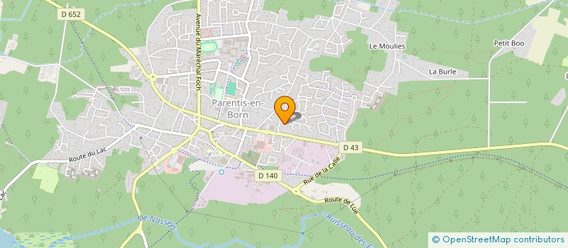 localisation de l'entreprise MADAME FABIENNE MURA  PARENTIS-EN-BORN
