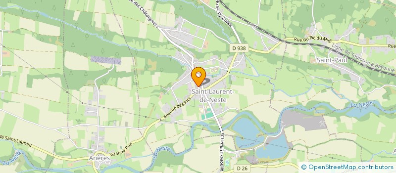 localisation de l'entreprise MADAME FABIENNE NEVEU  SAINT-LAURENT-DE-NESTE