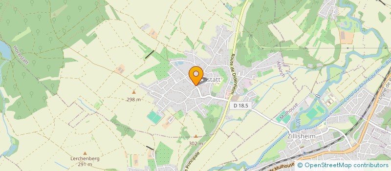 localisation de l'entreprise MADAME FABIENNE NUNINGER  TAGOLSHEIM