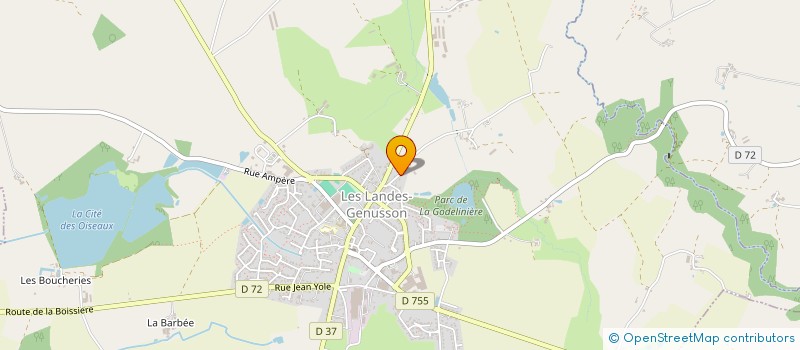 localisation de l'entreprise MADAME FABIENNE OUVRARD  LES LANDES-GENUSSON