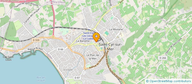 localisation de l'entreprise MADAME FABIENNE PARDI à SAINT-CYR-SUR-MER