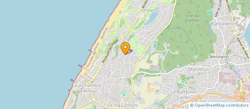 localisation de l'entreprise MADAME FABIENNE PARIS  ANGLET