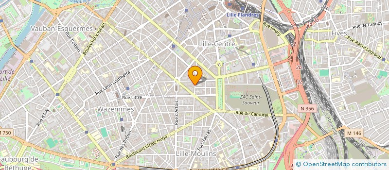 localisation de l'entreprise MADAME FABIENNE PAUL à LILLE