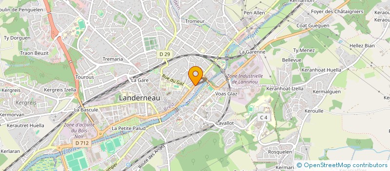 localisation de l'entreprise MADAME FABIENNE PAUL à LANDERNEAU