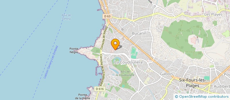 localisation de l'entreprise MADAME FABIENNE PAULIN à SIX-FOURS-LES-PLAGES