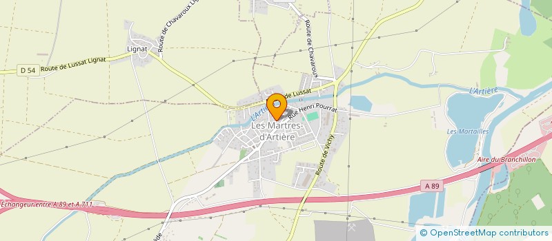 localisation de l'entreprise MADAME FABIENNE PAUZE  LES MARTRES D ARTIERE