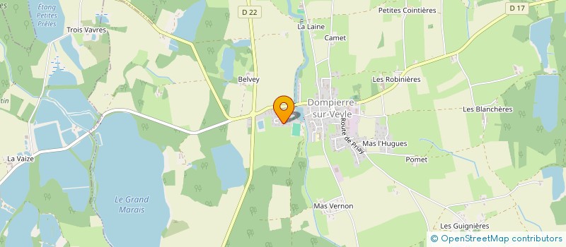 localisation de l'entreprise MADAME FABIENNE PEDOUX à DOMPIERRE-SUR-VEYLE