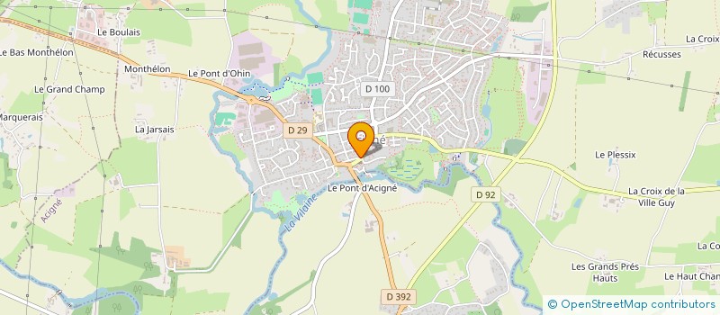 localisation de l'entreprise MADAME FABIENNE PERIGOIS  ACIGNE