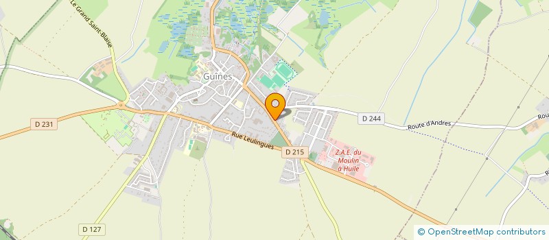 localisation de l'entreprise MADAME FABIENNE PERON  GUINES