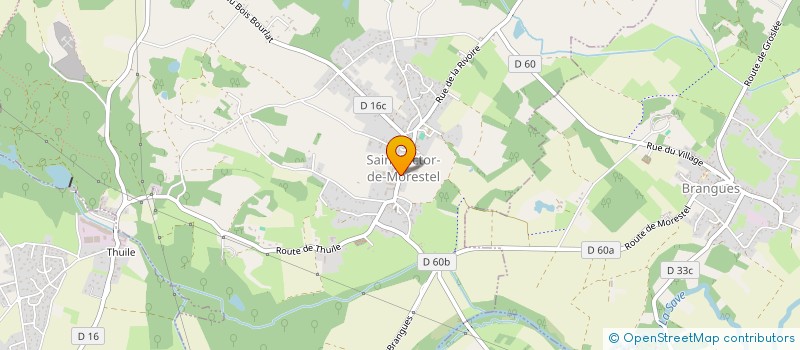 localisation de l'entreprise MADAME FABIENNE PERRAUDIN  SAINT-VICTOR-DE-MORESTEL