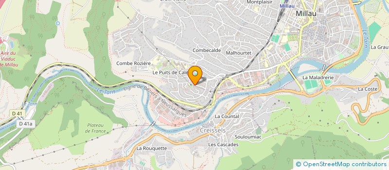 localisation de l'entreprise MADAME FABIENNE PERRIN à MILLAU