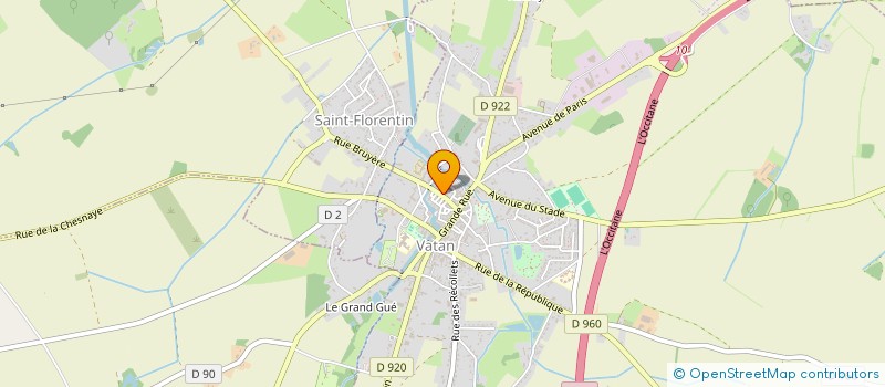 localisation de l'entreprise MADAME FABIENNE PERROT à VATAN