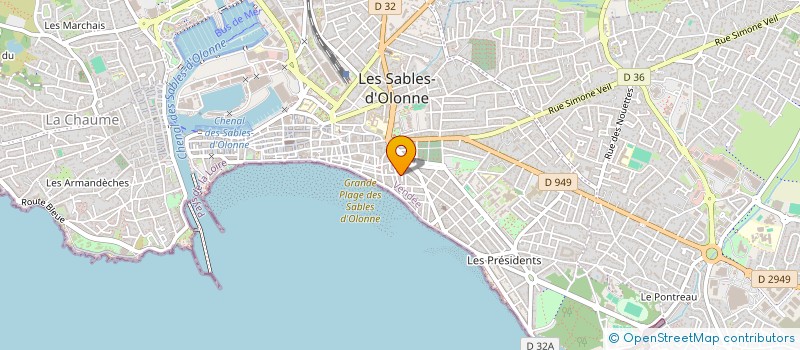 localisation de l'entreprise MADAME FABIENNE PETIT à LES SABLES D'OLONNE