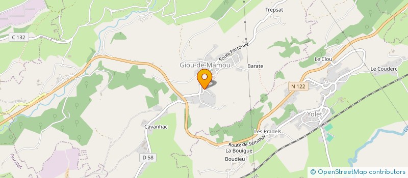 localisation de l'entreprise MADAME FABIENNE PIERRETTE NISSOU à GIOU-DE-MAMOU
