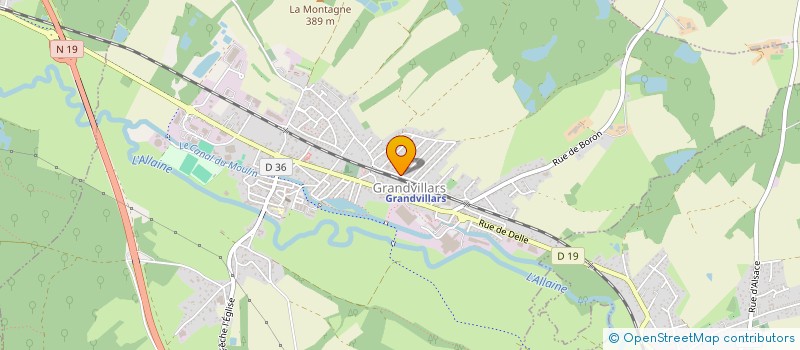 localisation de l'entreprise MADAME FABIENNE PINGENOT  GRANDVILLARS