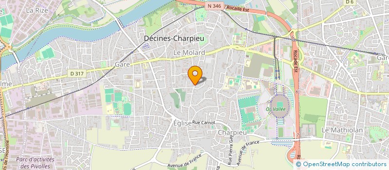 localisation de l'entreprise MADAME FABIENNE PISTILLI  DECINES-CHARPIEU