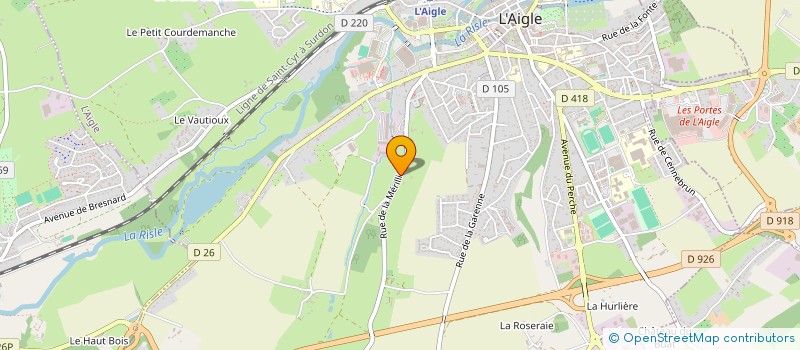localisation de l'entreprise MADAME FABIENNE POIRIER à L'AIGLE