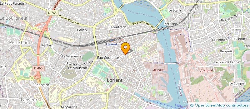 localisation de l'entreprise MADAME FABIENNE POIRIER  LORIENT