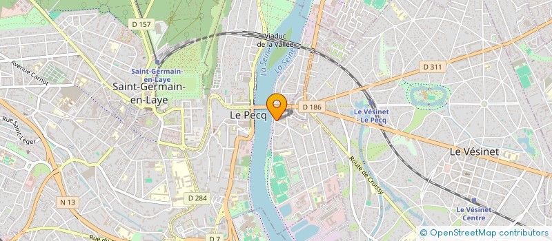 localisation de l'entreprise MADAME FABIENNE PONIN  LE PECQ