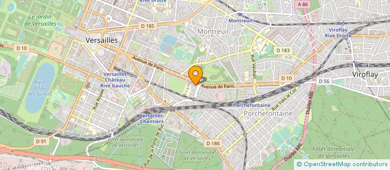 localisation de l'entreprise MADAME FABIENNE PONTACQ  VERSAILLES