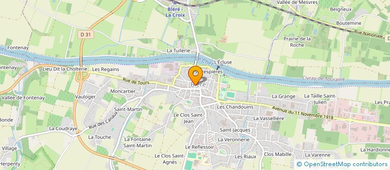 localisation de l'entreprise MADAME FABIENNE PORTE  BLERE