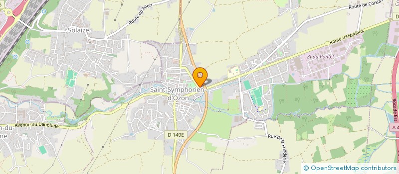 localisation de l'entreprise MADAME FABIENNE PORTIER  SAINT-SYMPHORIEN-D'OZON