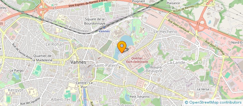 localisation de l'entreprise MADAME FABIENNE POUPART à VANNES