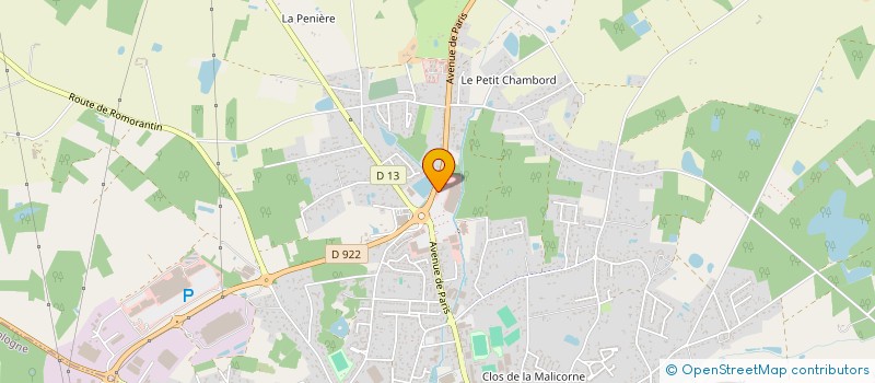 localisation de l'entreprise MADAME FABIENNE POUSSE  ROMORANTIN-LANTHENAY