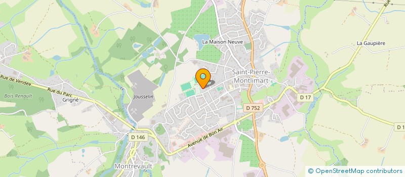 localisation de l'entreprise MADAME FABIENNE PRADELLES à MONTREVAULT-SUR-EVRE