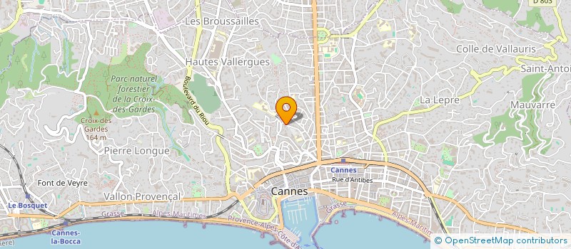 localisation de l'entreprise MADAME FABIENNE PROUST  CANNES