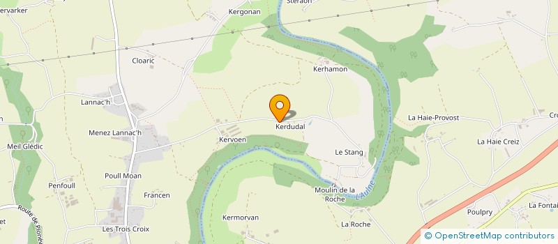 localisation de l'entreprise MADAME FABIENNE PRUDHOMME  LANDELEAU