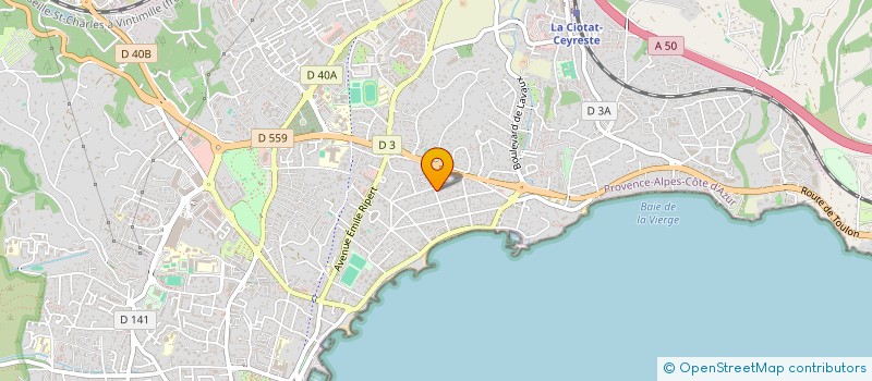 localisation de l'entreprise MADAME FABIENNE PUGLIESI  LA CIOTAT