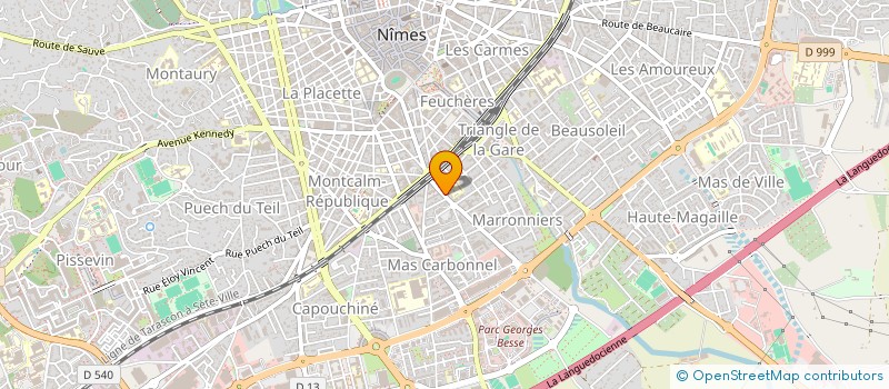 localisation de l'entreprise MADAME FABIENNE QUELIN  NIMES