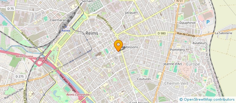 localisation de l'entreprise MADAME FABIENNE QUENTIN  REIMS