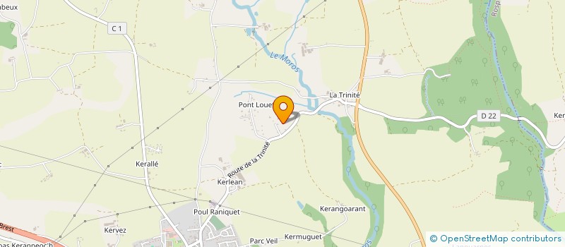 localisation de l'entreprise MADAME FABIENNE QUERE  MELGVEN