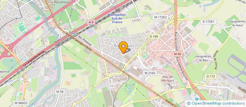 localisation de l'entreprise MADAME FABIENNE RACCA à LATTES