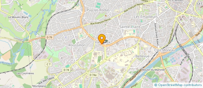localisation de l'entreprise MADAME FABIENNE RAFFLEGEAU à LIMOGES