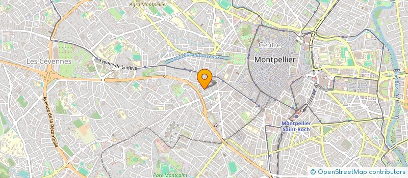 localisation de l'entreprise MADAME FABIENNE RAULET à MONTPELLIER