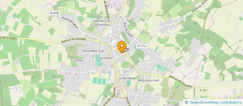 localisation de l'entreprise MADAME FABIENNE REGOURD  FRONTON