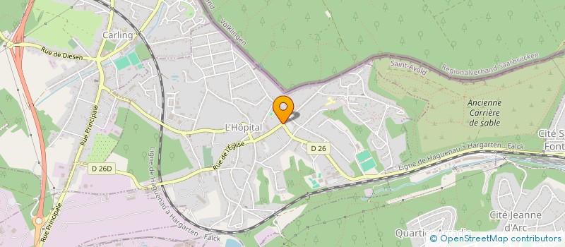 localisation de l'entreprise MADAME FABIENNE REJEK  L'HOPITAL