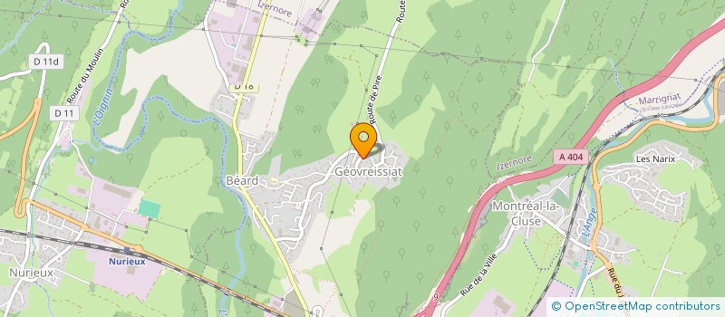 localisation de l'entreprise MADAME FABIENNE RENARD  BEARD-GEOVREISSIAT