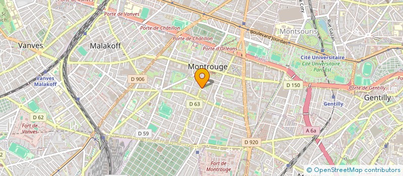 localisation de l'entreprise MADAME FABIENNE RICHARD  MONTROUGE