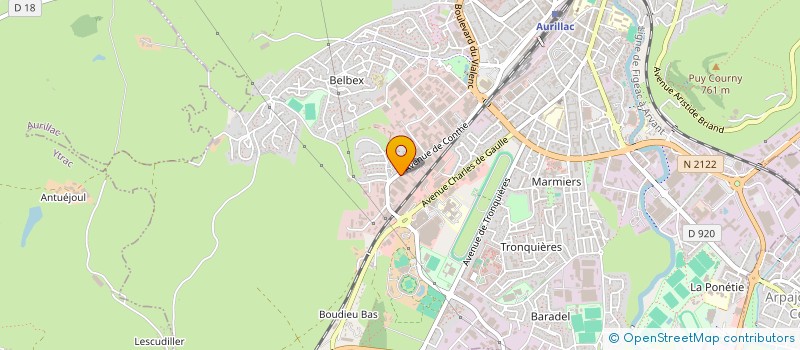 localisation de l'entreprise MADAME FABIENNE ROBERT à AURILLAC