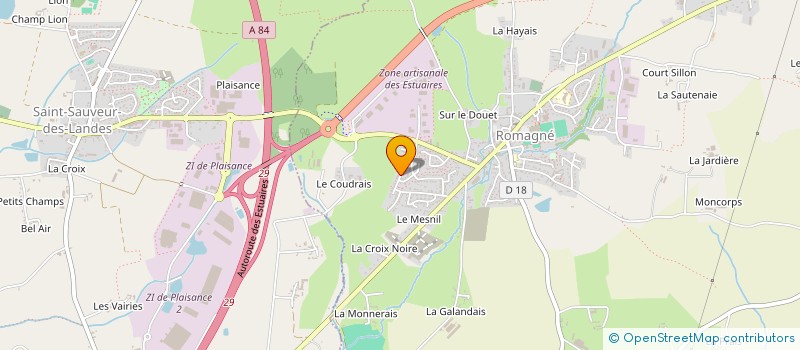 localisation de l'entreprise MADAME FABIENNE ROBINET à ROMAGNE