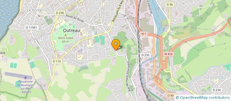 localisation de l'entreprise MADAME FABIENNE ROGER  OUTREAU