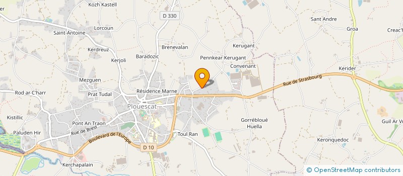 localisation de l'entreprise MADAME FABIENNE ROHOU  PLOUESCAT